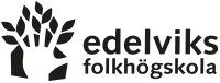 Edelviks folkhögskolas logotyp